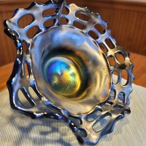 Fenton Iridescent Art Glass Bowl